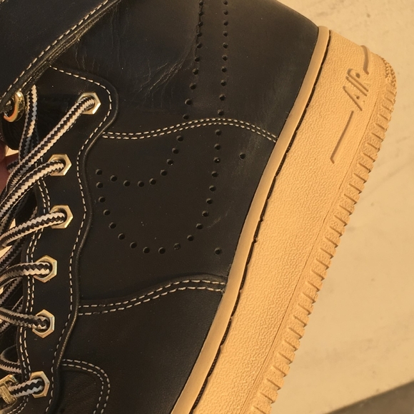 Nike Air Force 1 Leather Street Combat Size 7.5 - Picture 2 of 16